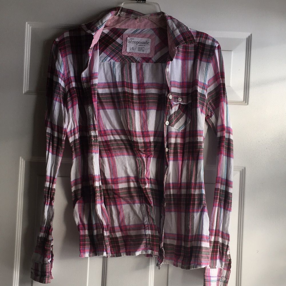 Aéropostale flannel size large